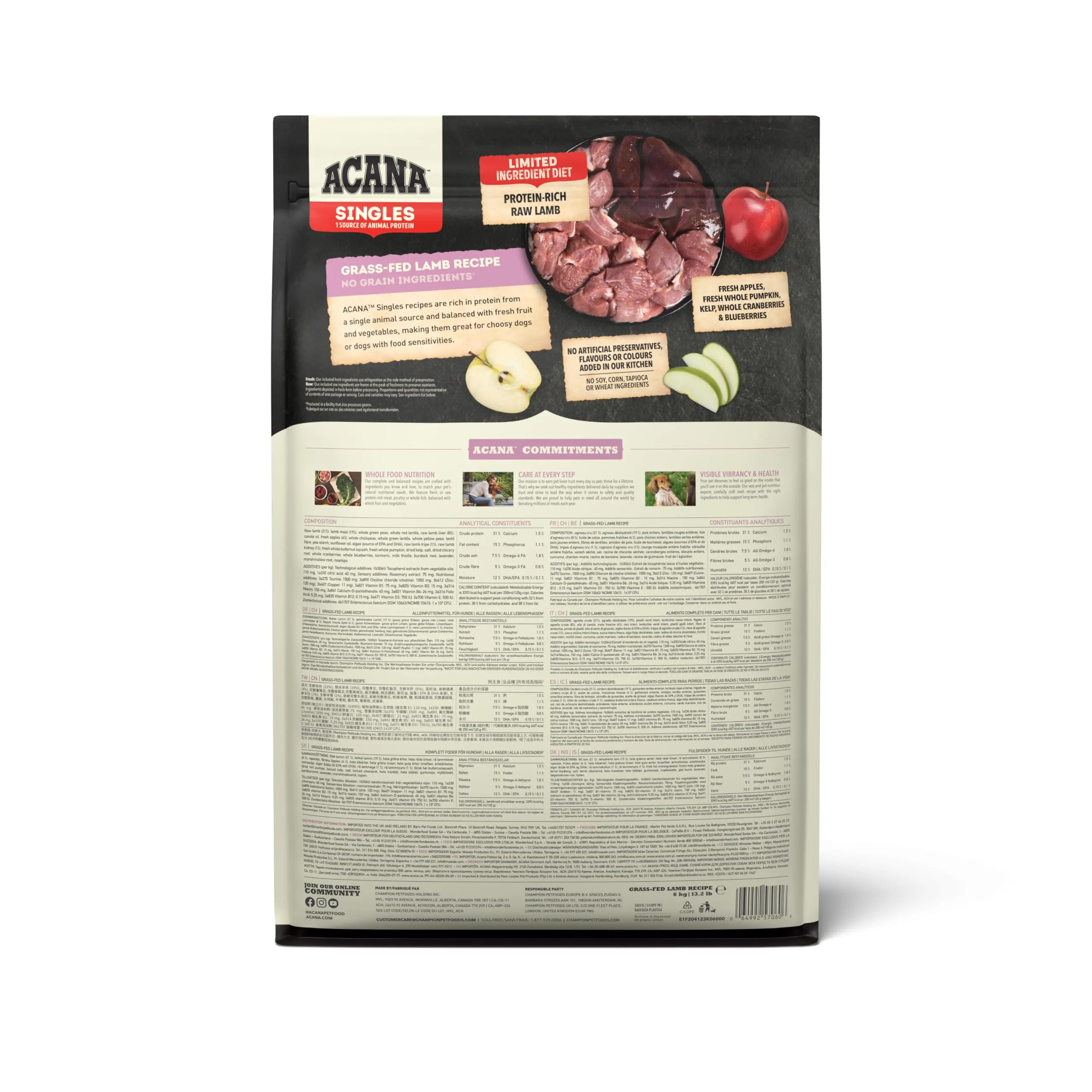 Acana Agnello Allevato a Terra per Cani, 6 kg - immagine 2