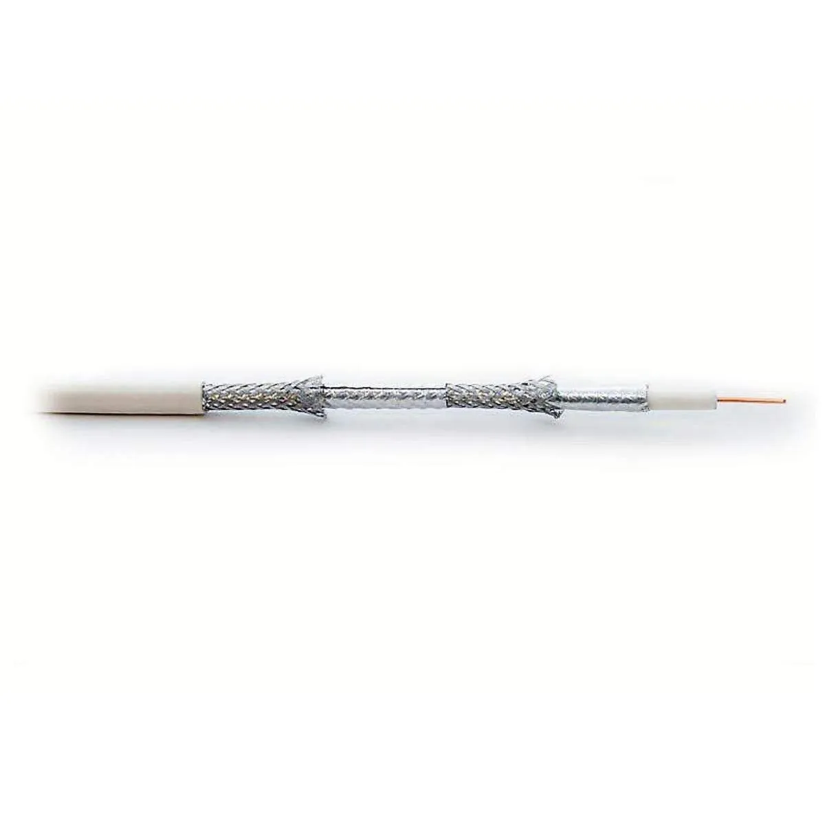 PremiumX Cavo Coassiale RG6 15m 135dB 4 Strati Copperclad per Antenna Satellitare e TV Digitale con 10 Connettori F - immagine 2
