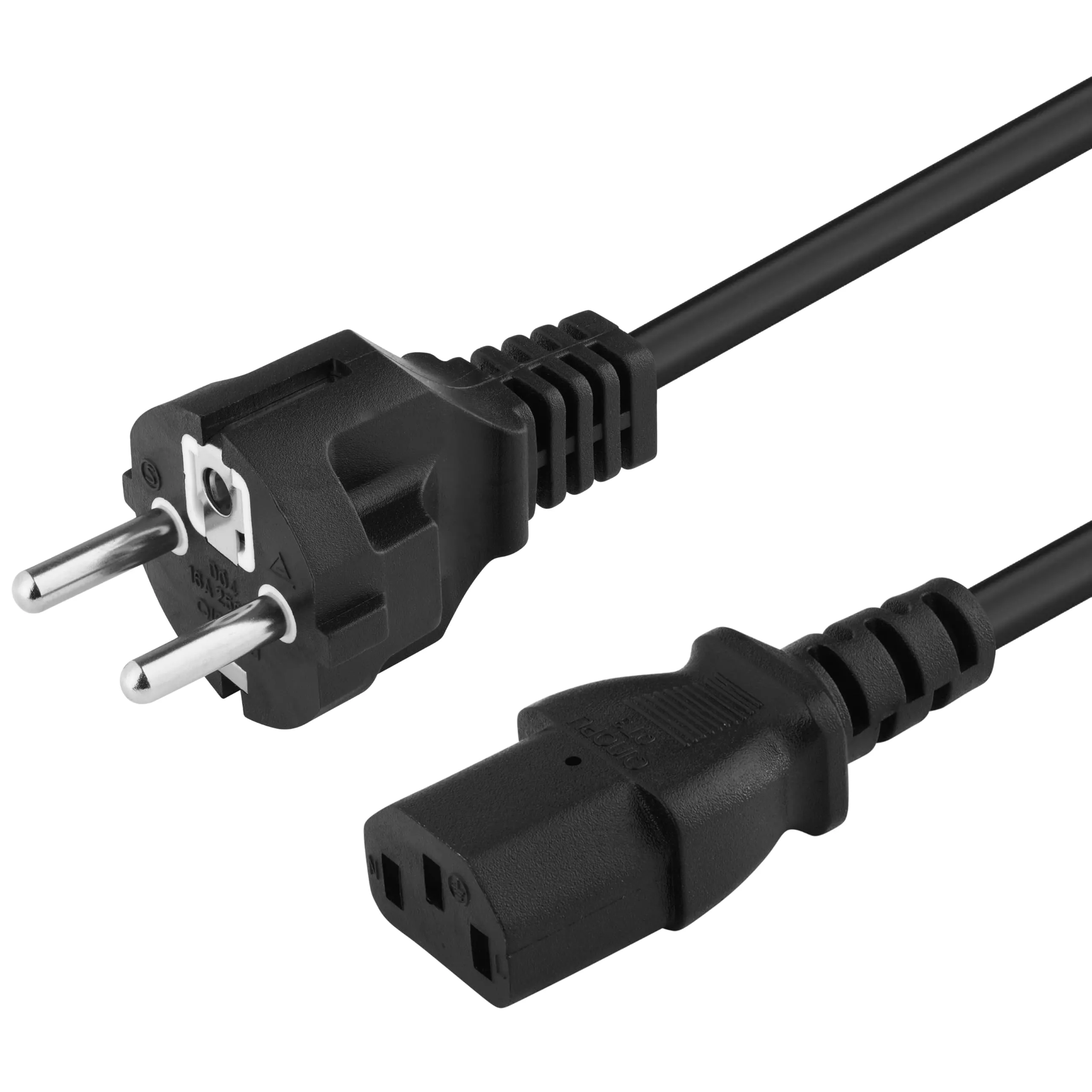 PremiumCord Cavo di Alimentazione IEC 320 C13, 230V, 2m, Nero - immagine 1