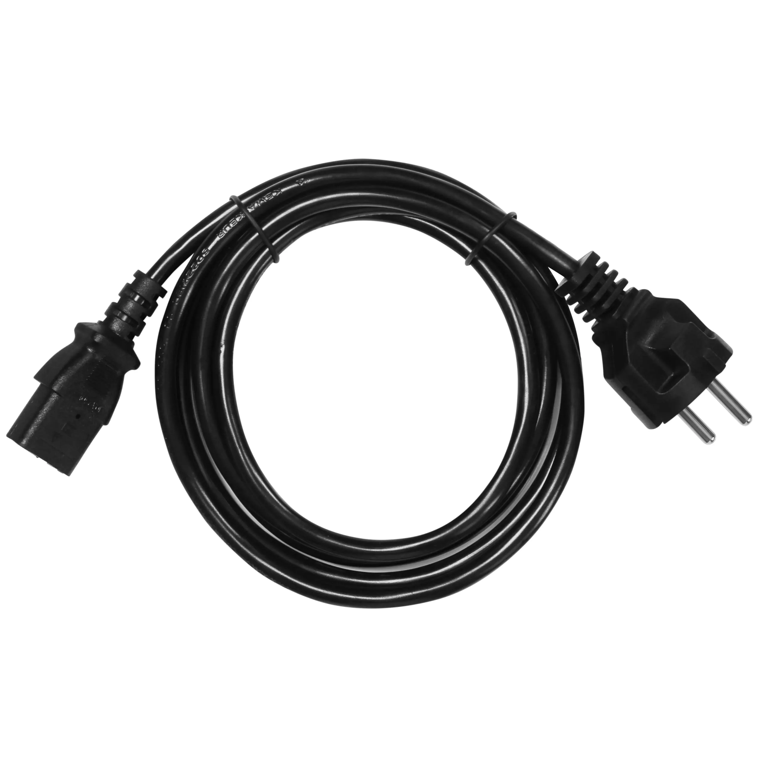PremiumCord Cavo di Alimentazione IEC 320 C13, 230V, 2m, Nero - immagine 3