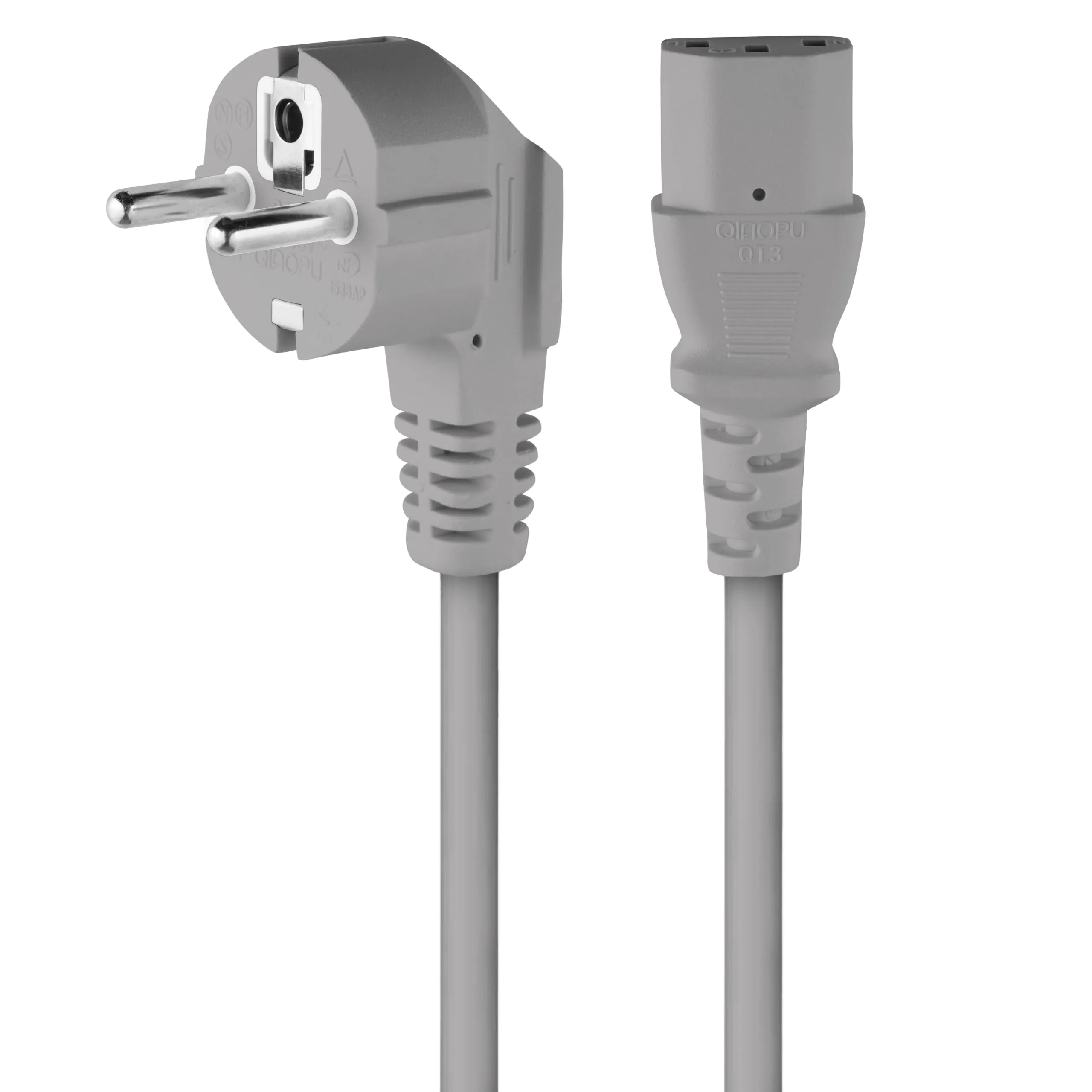PremiumCord KPSP2G Cavo di alimentazione IEC C13 Schuko, 2 m, Grigio - immagine 2