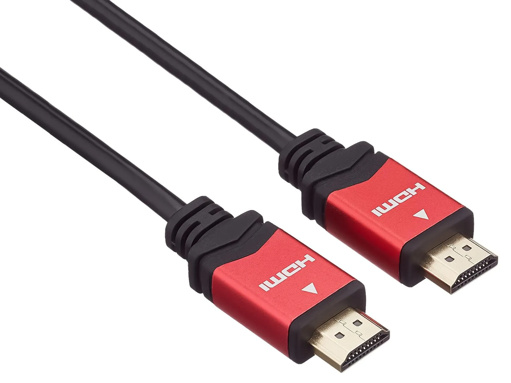 PremiumCord Cavo HDMI 4K High Speed con Ethernet, 10.2 Gbps, 4K@30Hz, Full HD 1080p, HDR, ARC, Nero/Rosso, 1 m - immagine 1