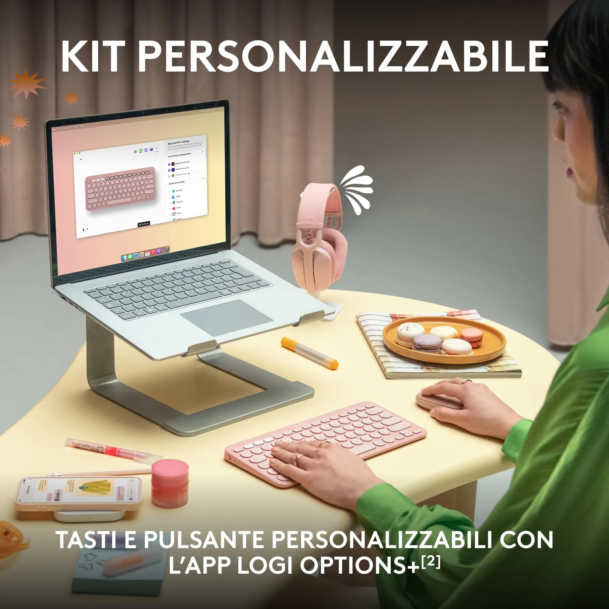 Logitech Pebble 2 Combo Tastiera e Mouse Wireless, ITA QWERTY - immagine 4