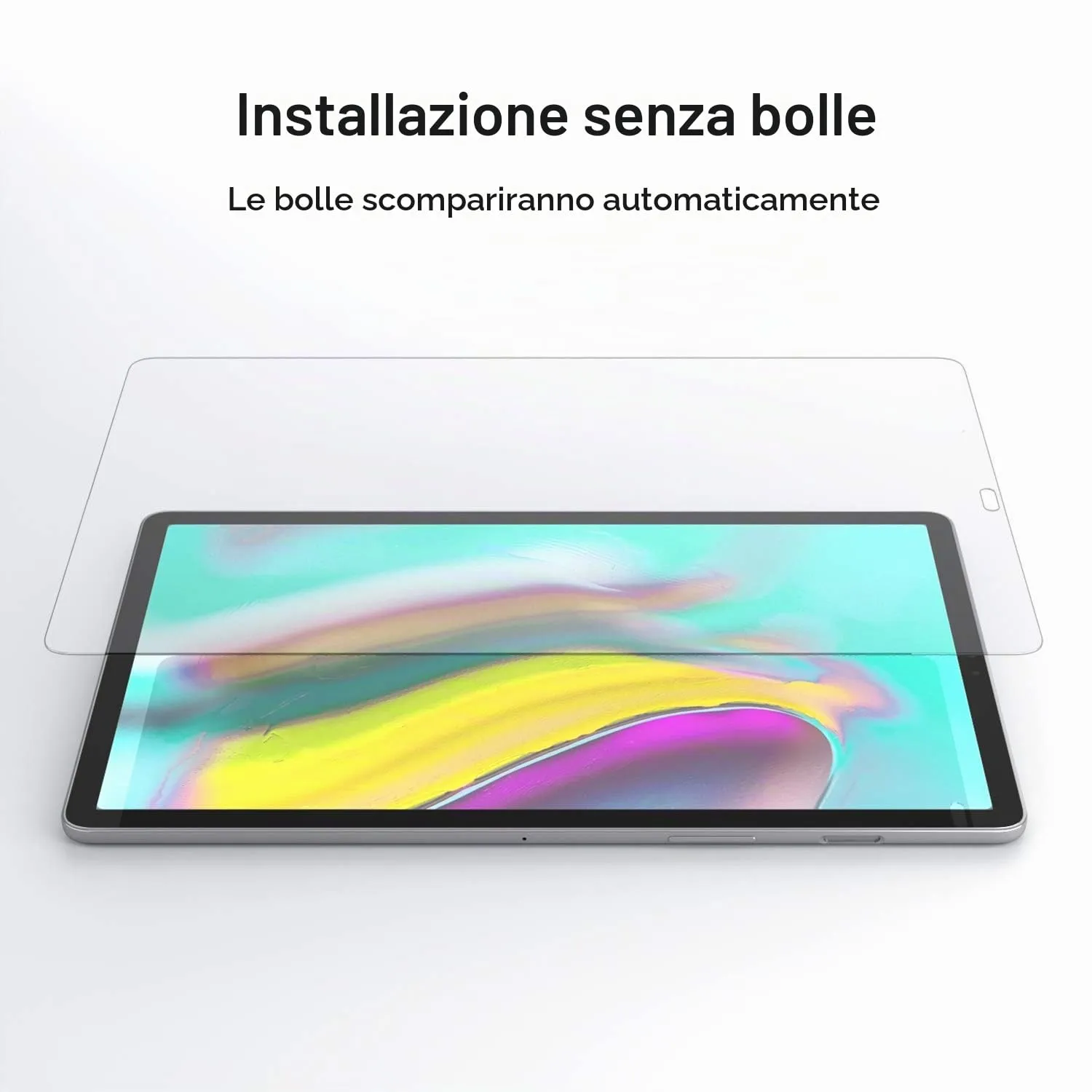 Gerutek Pellicola Protettiva in Vetro Temperato per Samsung Galaxy Tab S5e / S6 10.5'' (2 Pezzi) - immagine 5