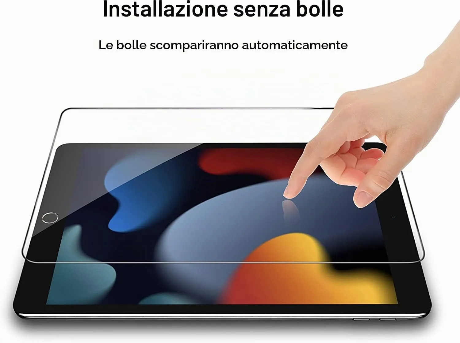 Gerutek Pellicola Protettiva in Vetro Temperato per iPad 9ª/8ª/7ª Gen 10,2 Pollici (2 Pezzi) - immagine 5