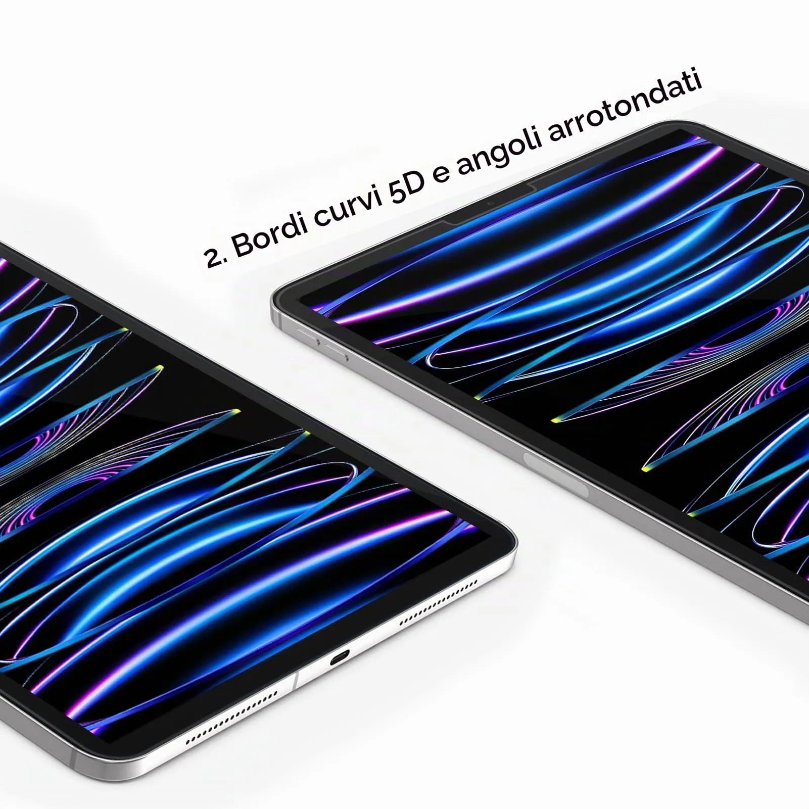 Gerutek Pellicola Protettiva in Vetro Temperato per iPad Air 5/Air 4 10.9'' e iPad Pro 11, 2 Pezzi - immagine 6