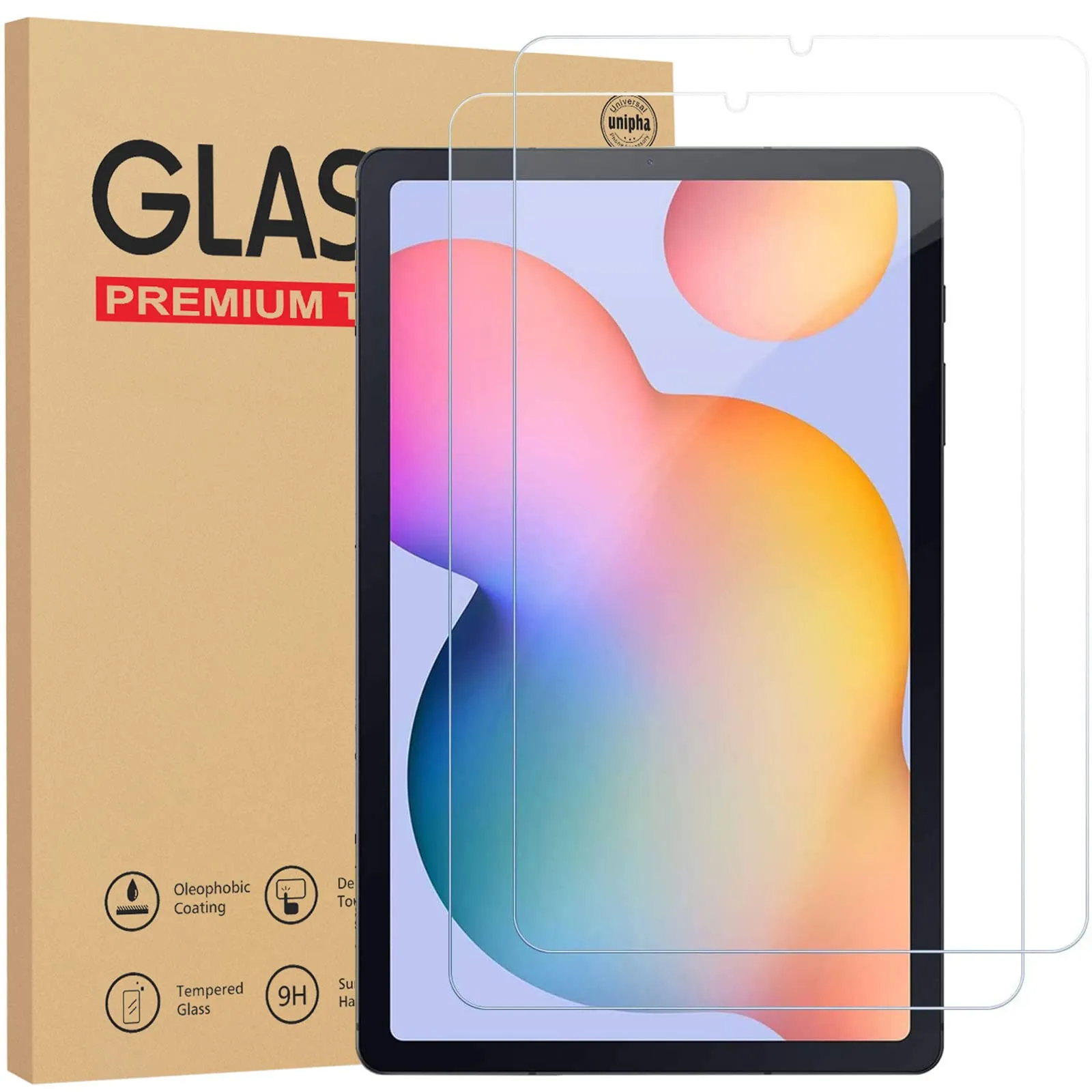 Gerutek Pellicola Protettiva in Vetro Temperato per Samsung Galaxy Tab S6 Lite 10,4'' (2 Pezzi) - immagine 1