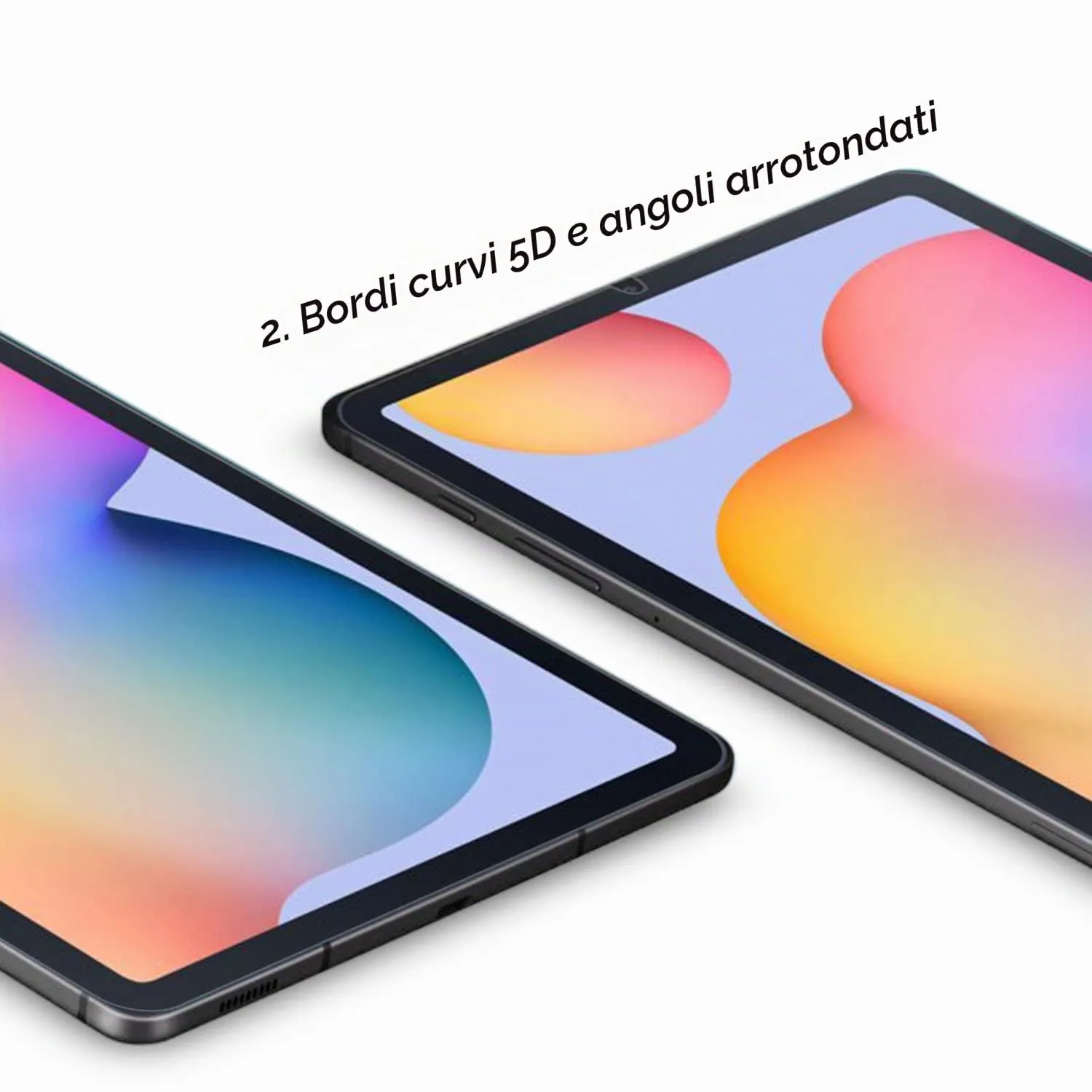 Gerutek Pellicola Protettiva in Vetro Temperato per Samsung Galaxy Tab S6 Lite 10,4'' (2 Pezzi) - immagine 6