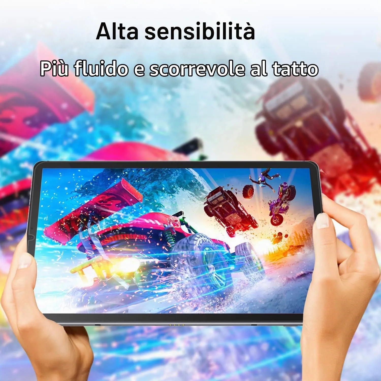 Gerutek Pellicola Protettiva in Vetro Temperato per Samsung Galaxy Tab S6 Lite 10,4'' (2 Pezzi) - immagine 7