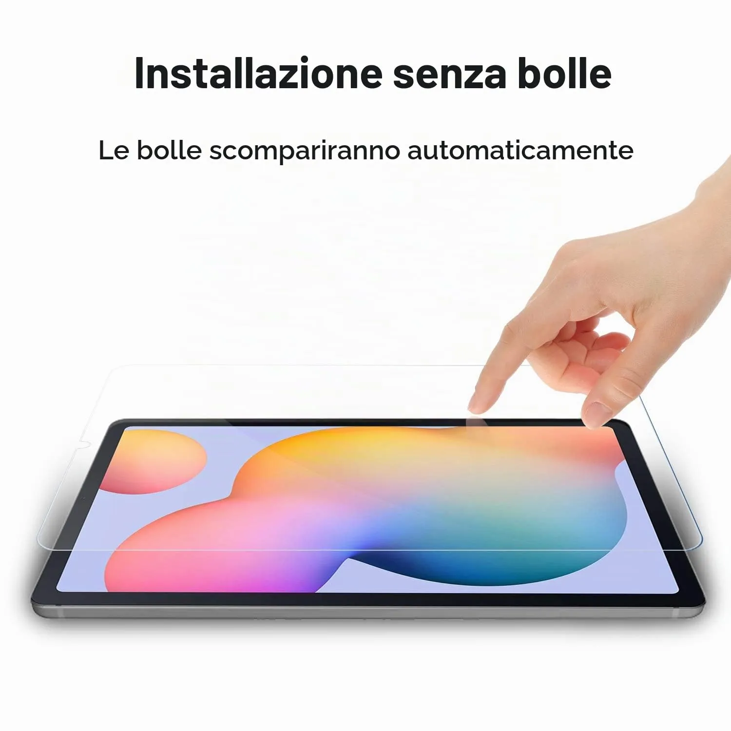 Gerutek Pellicola Protettiva in Vetro Temperato per Samsung Galaxy Tab S6 Lite 10,4'' (2 Pezzi) - immagine 8
