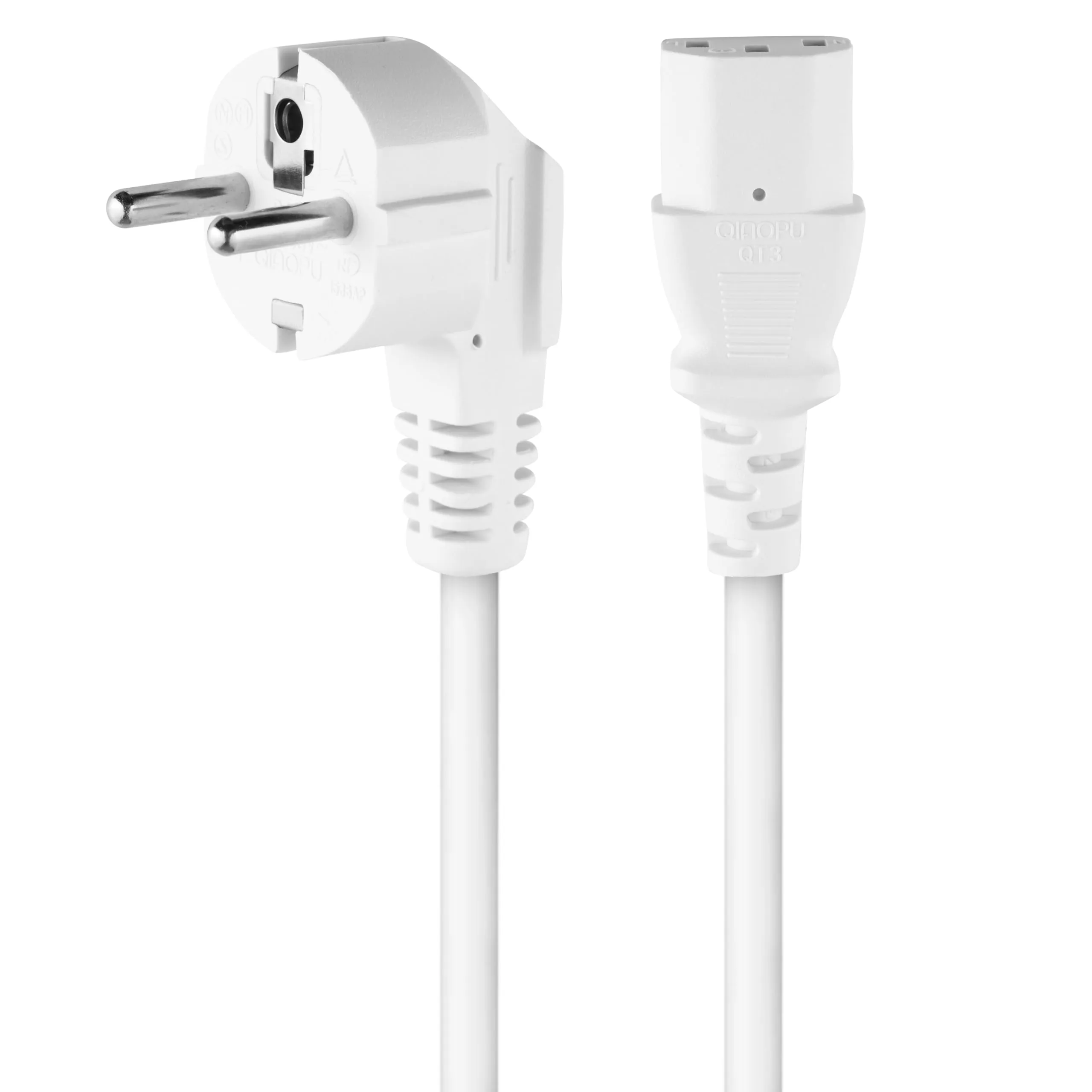 PremiumCord Cavo di Alimentazione 230V C13 IEC 320, 3 m, Bianco - immagine 2
