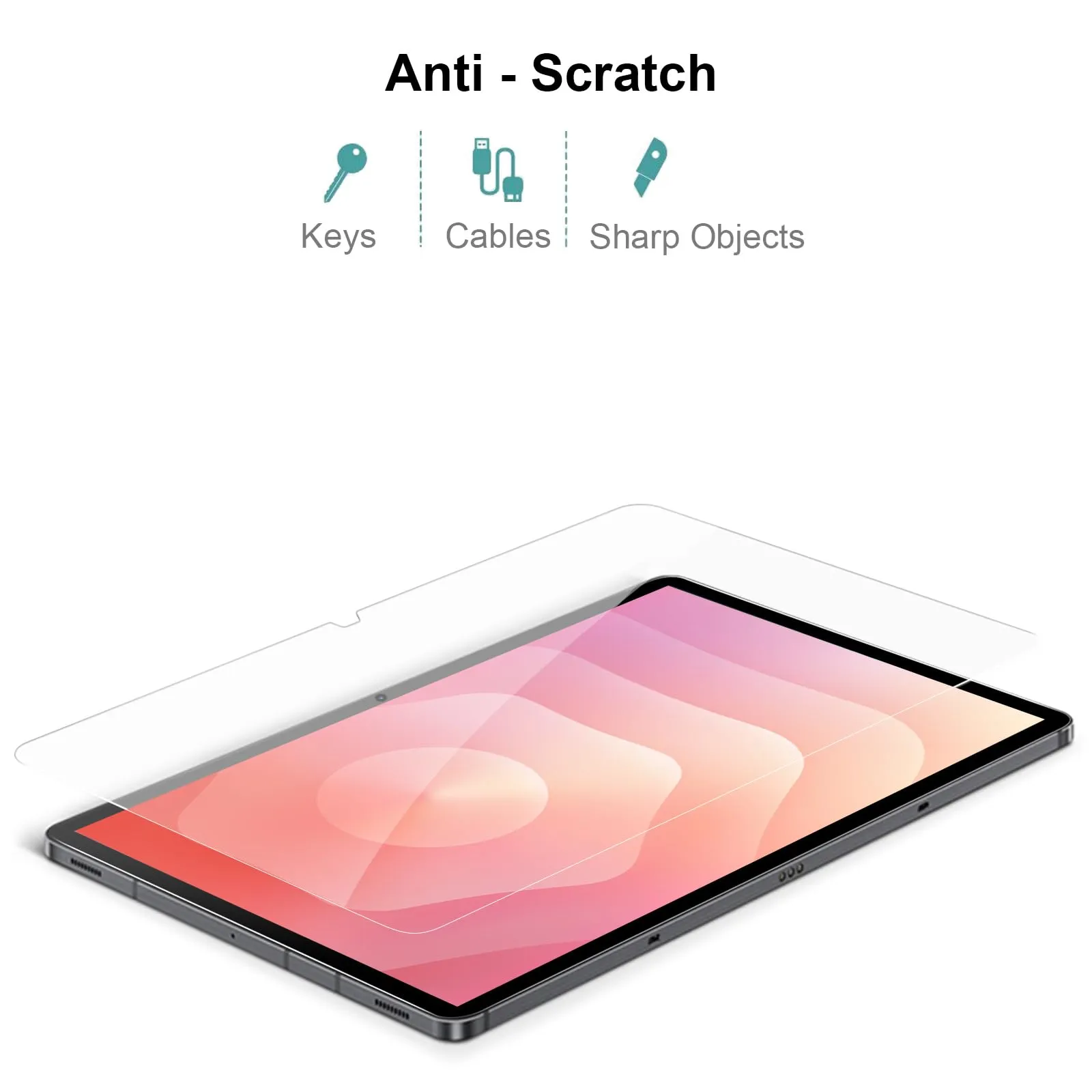 Gerutek Pellicola Protettiva in Vetro Temperato per Samsung Galaxy Tab S11/S10 Lite/S10 FE/S9 FE/S9/S8/S7, 2 Pezzi - immagine 4