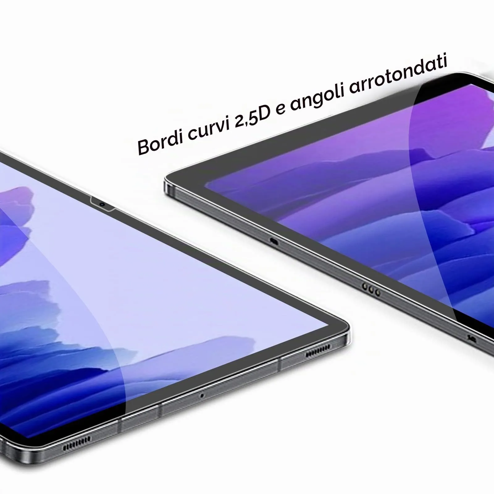 Gerutek Pellicola Protettiva in Vetro Temperato per Samsung Galaxy Tab A7 10.4'' (2 Pezzi) - immagine 6