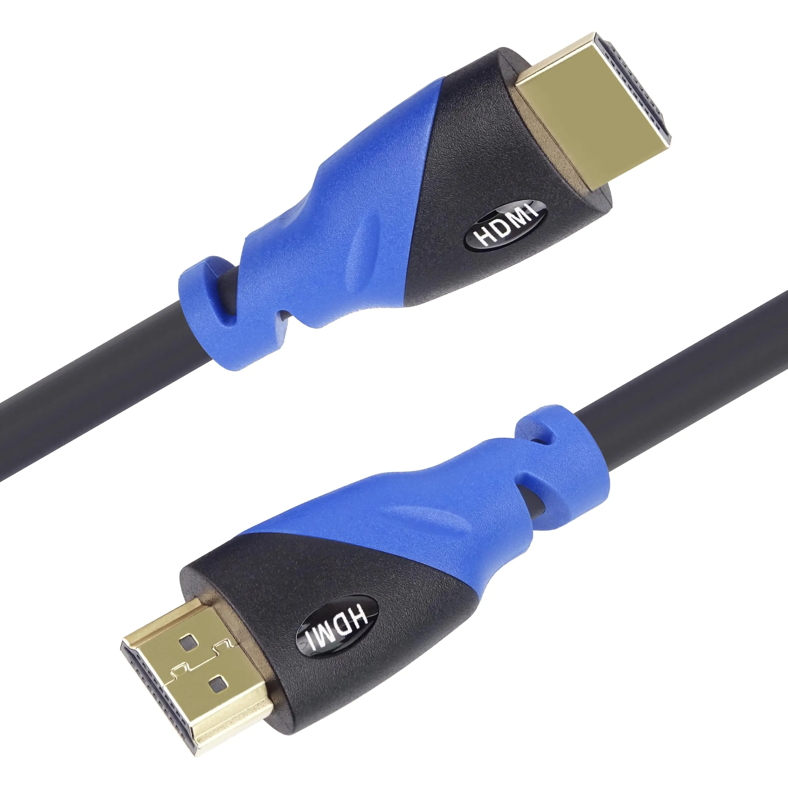 PremiumCord Cavo HDMI 2.0b 4K 60Hz 2160p, 3D, ARC, HDCP, spina dorata, PVC nero blu, 1 m - immagine 2