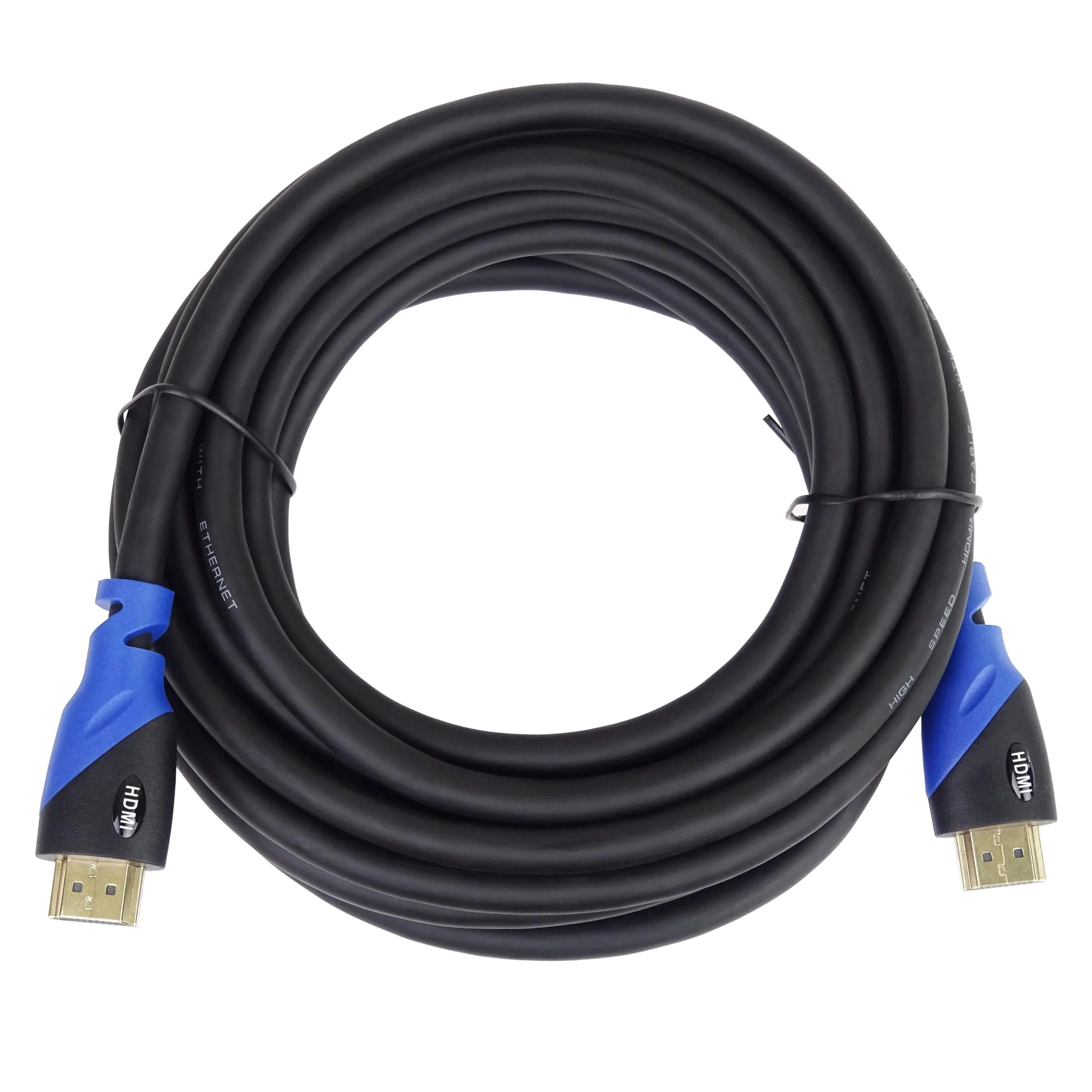 PremiumCord Cavo HDMI 2.0b 4K 60Hz 2160p, 3D, ARC, HDCP, spina dorata, PVC nero blu, 1 m - immagine 4