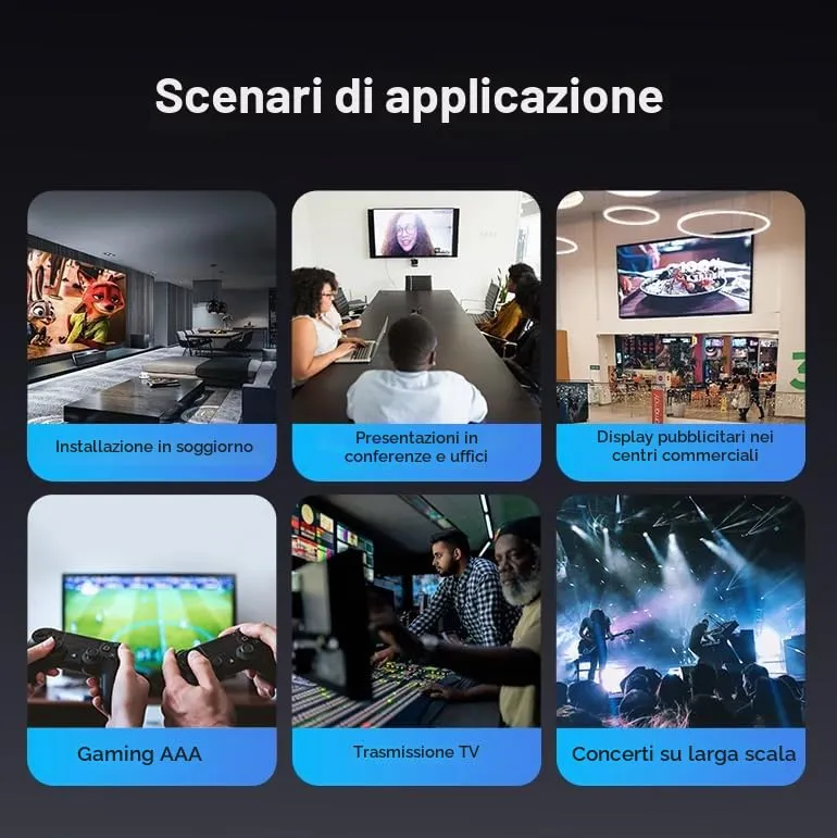 PremiumCord Cavo HDMI 2.0b 4K 60Hz 2160p, 3D, ARC, HDCP, spina dorata, PVC nero blu, 1 m - immagine 12