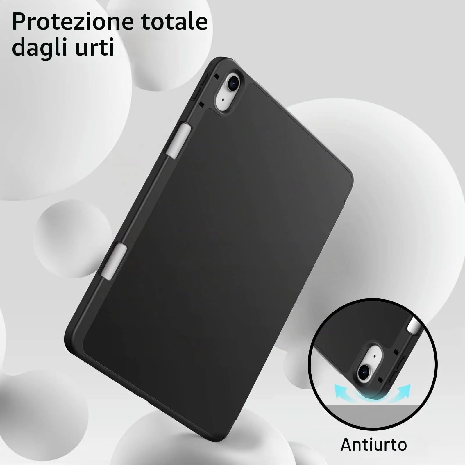 JETech Custodia per iPad Air 11" M4/M3/M2 & Air 5/4, Nero - immagine 4
