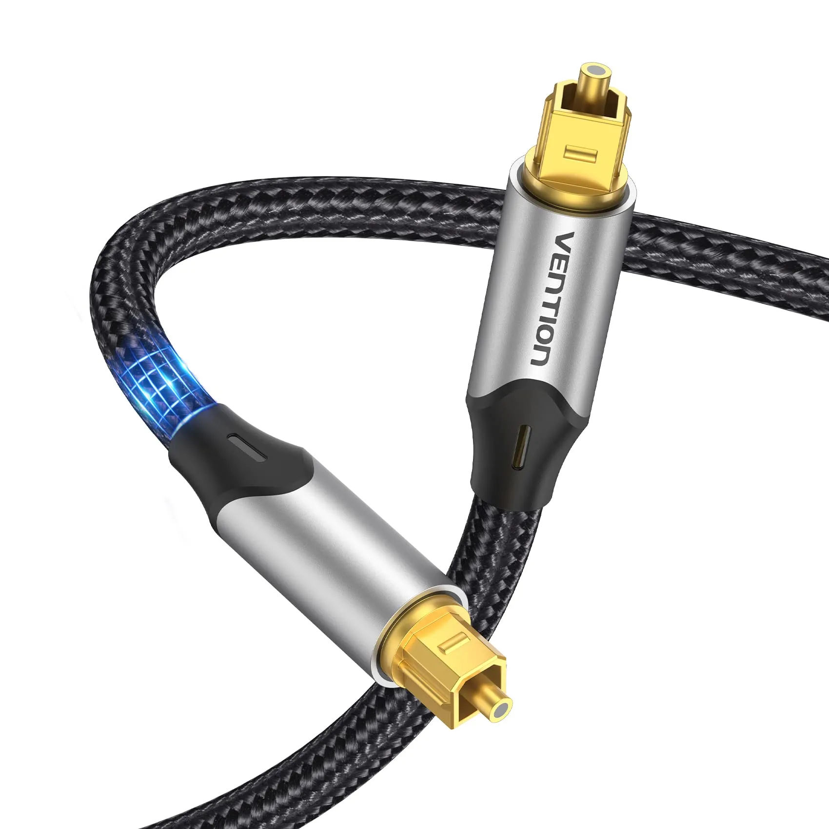 Vention Cavo Ottico Audio Digitale Toslink S/PDIF 3m (Alluminio) - immagine 1