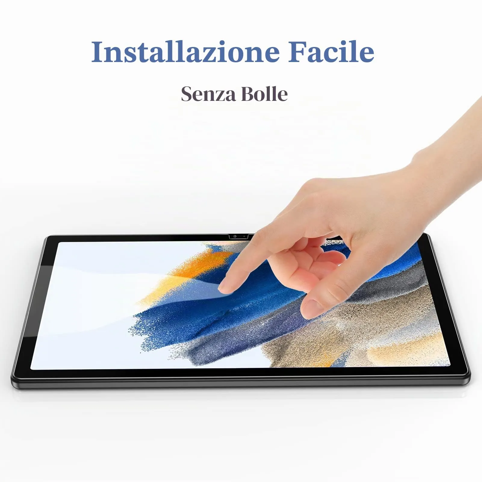 Gerutek Pellicola Protettiva in Vetro Temperato per Samsung Galaxy Tab A8 2021 10.5'' (2 Pezzi) - immagine 6