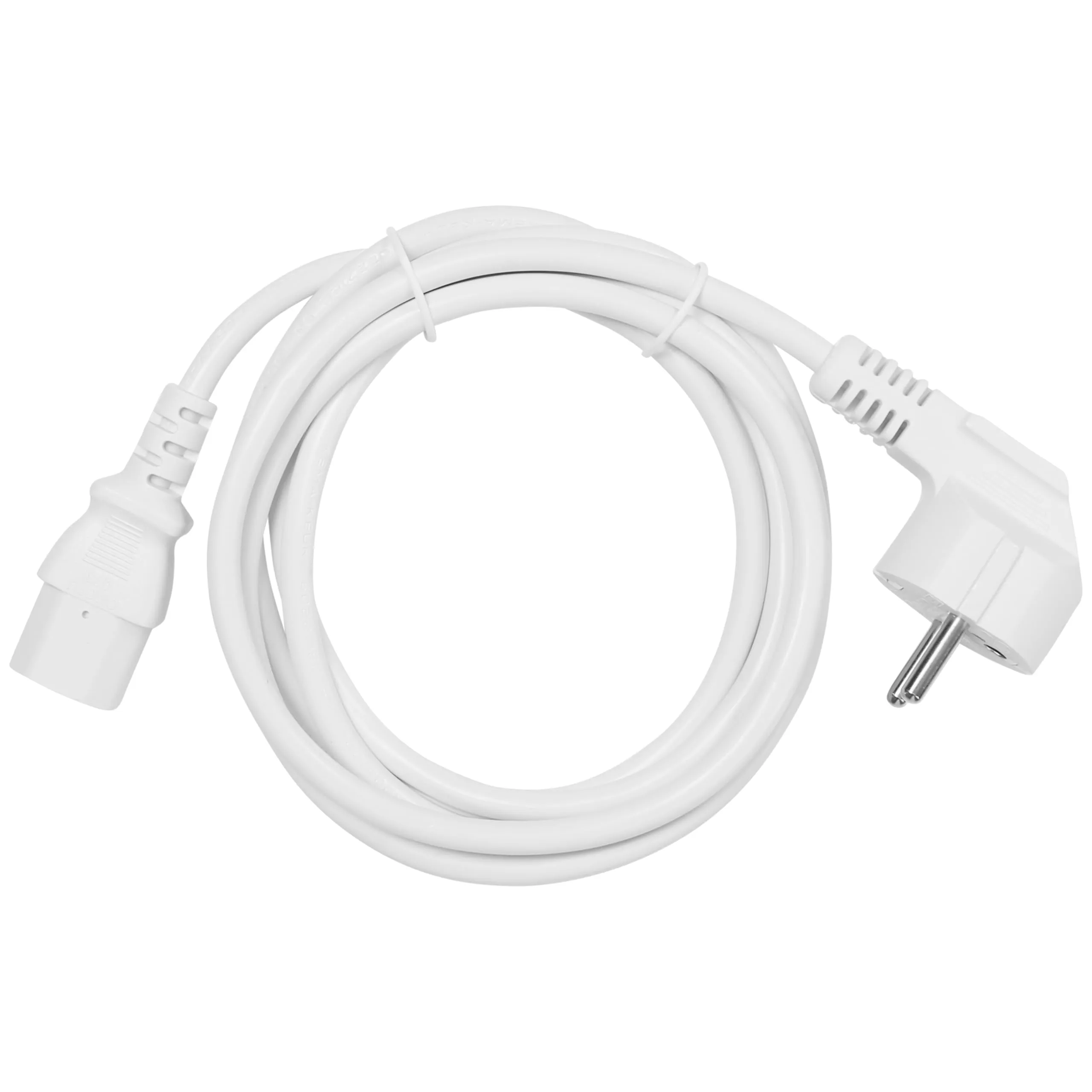 PremiumCord Cavo di alimentazione 230V 1m, presa C13 IEC 320, bianco - immagine 3