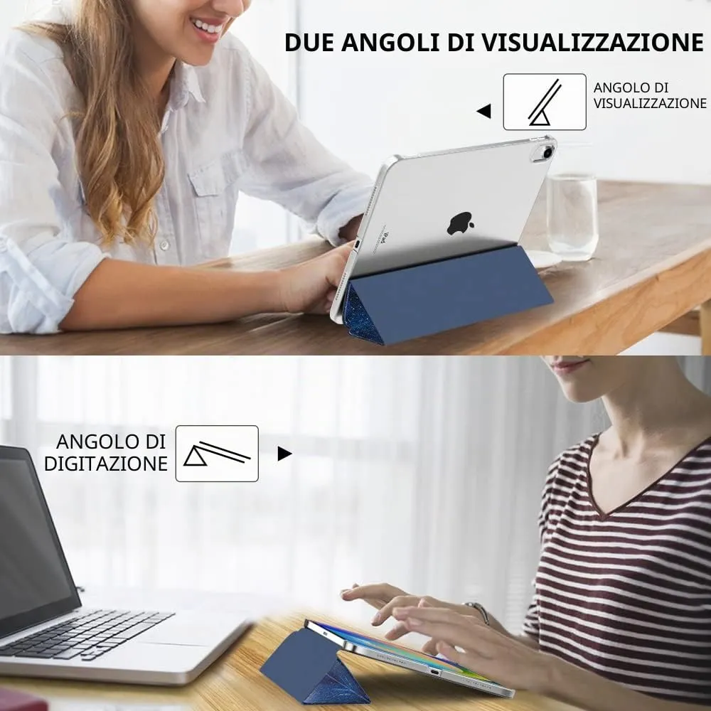 MoKo Custodia per iPad 11ª Gen 2025 / iPad 10ª Gen 2022, Cielo Stellato Blu - immagine 5