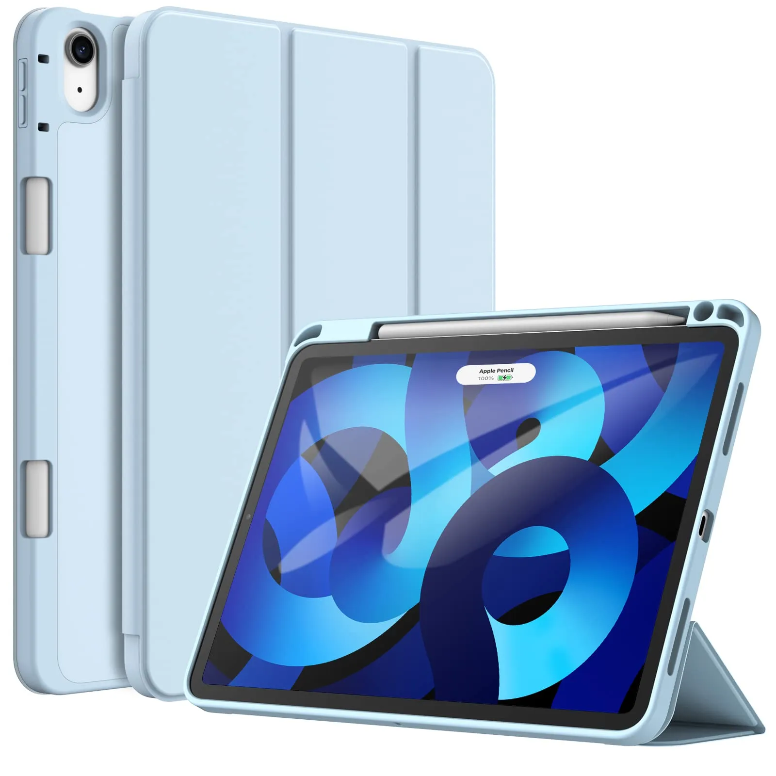 JETech Custodia per iPad Air 11" M4/M3/M2 & Air 5/4, Cielo Blu - immagine 1