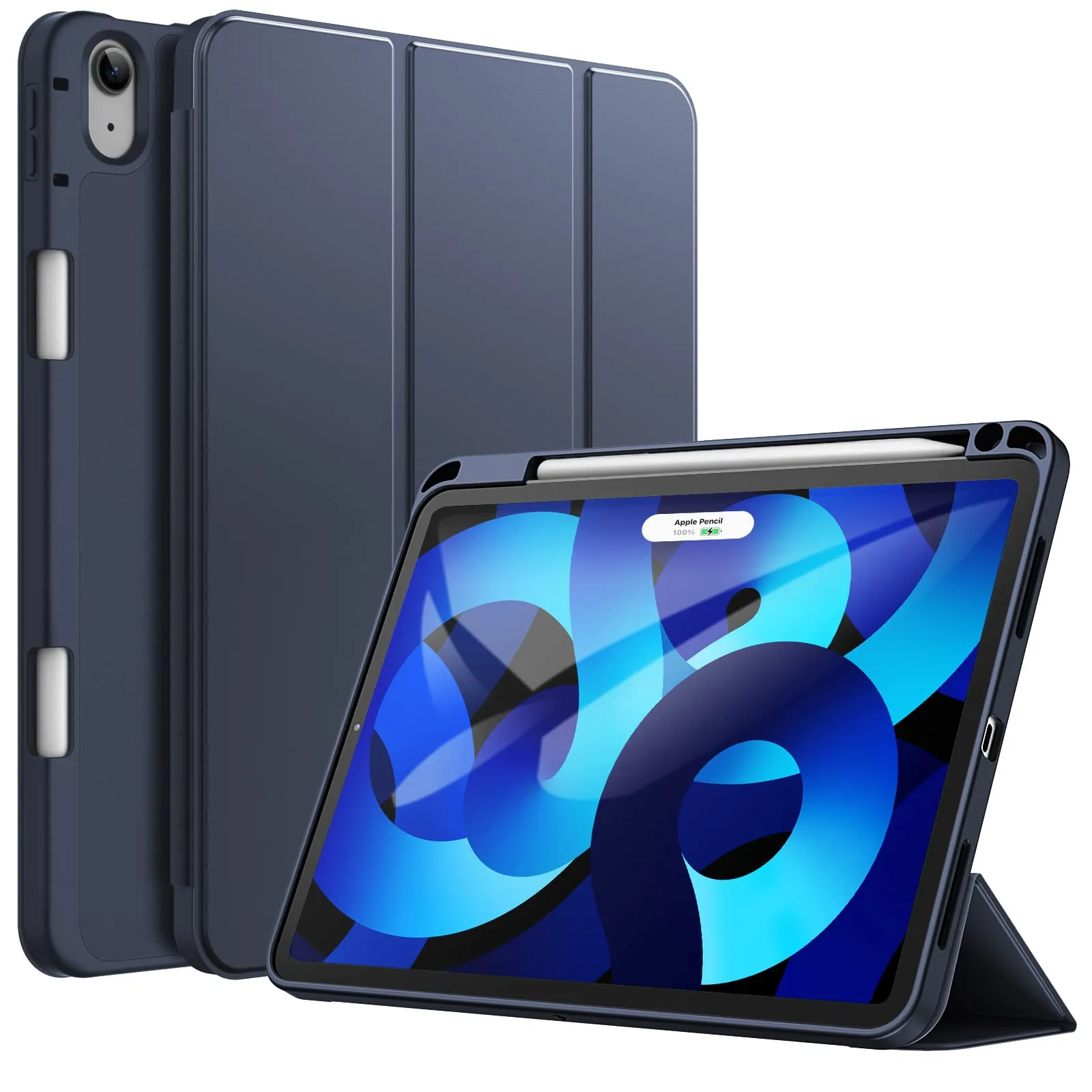 JETech Custodia per iPad Air 11" M4/M3/M2 & Air 5/4, Marino Intenso - immagine 1