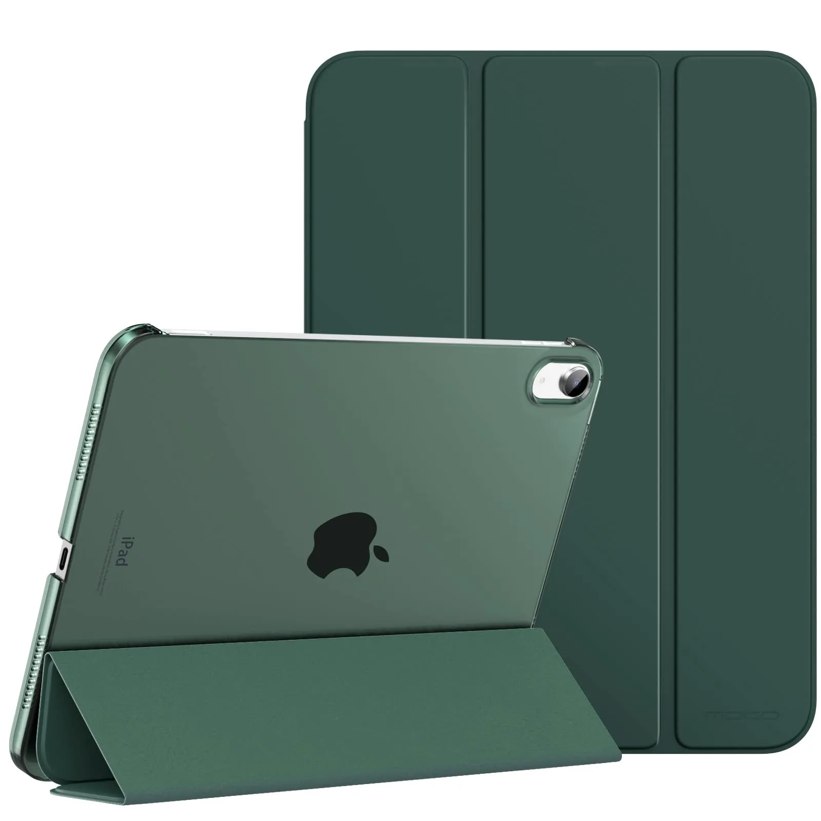 MoKo Custodia Rigida per iPad 10 Generazione 2022 10,9", Chiusura Magnetica, Auto Sleep/Wake, Verde Notte - immagine 1