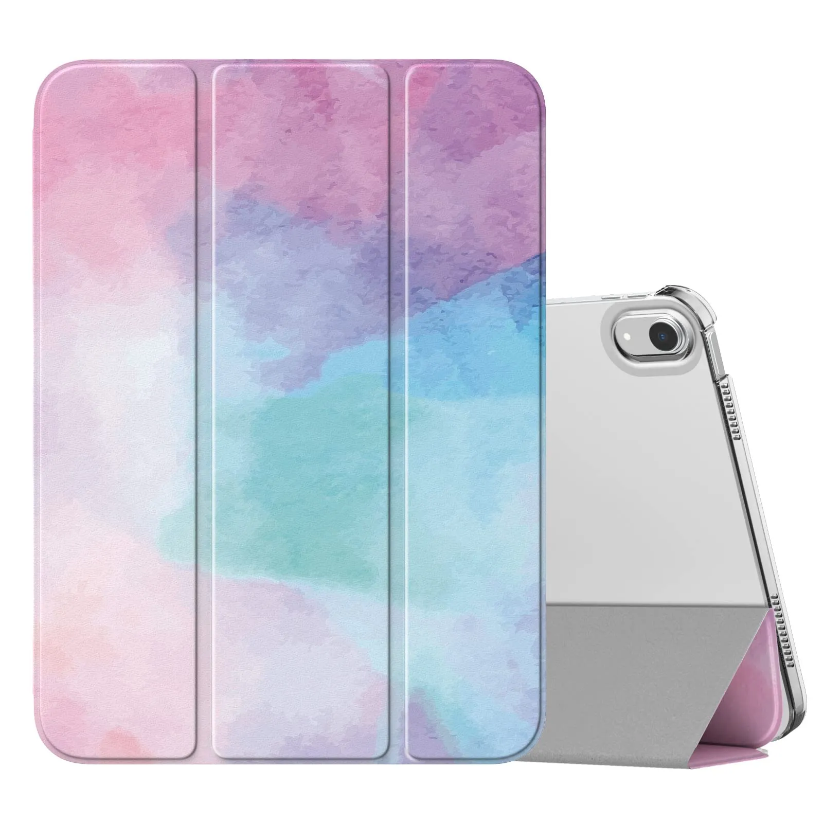 MoKo Custodia per iPad 11a Gen 2025 / iPad 10a Gen 2022, Acquarello - immagine 9
