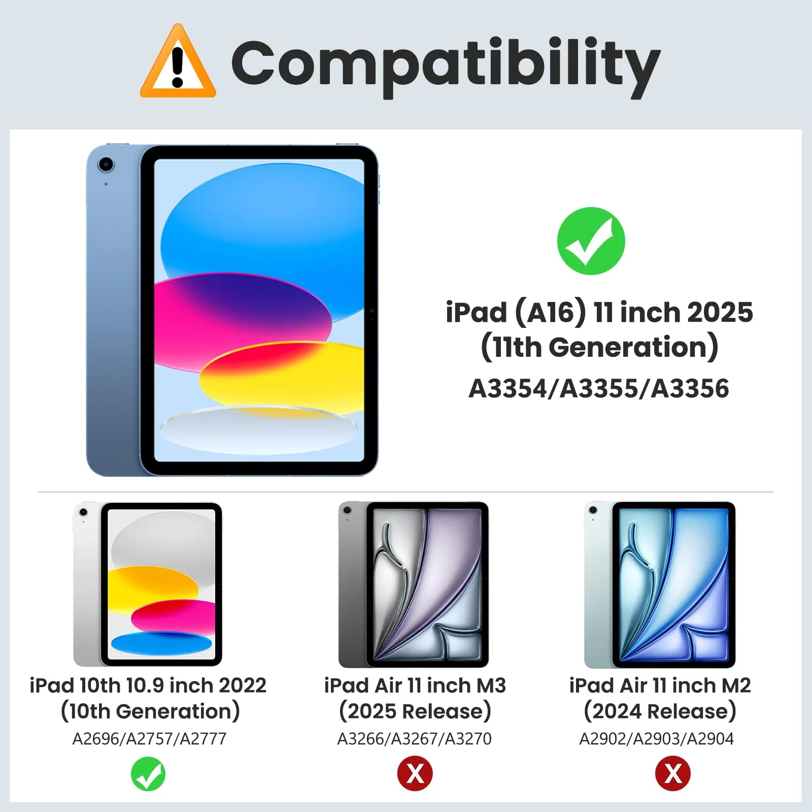 MoKo Cover per iPad 11a Gen 2025 / iPad 10a Gen 2022, Argento - immagine 2