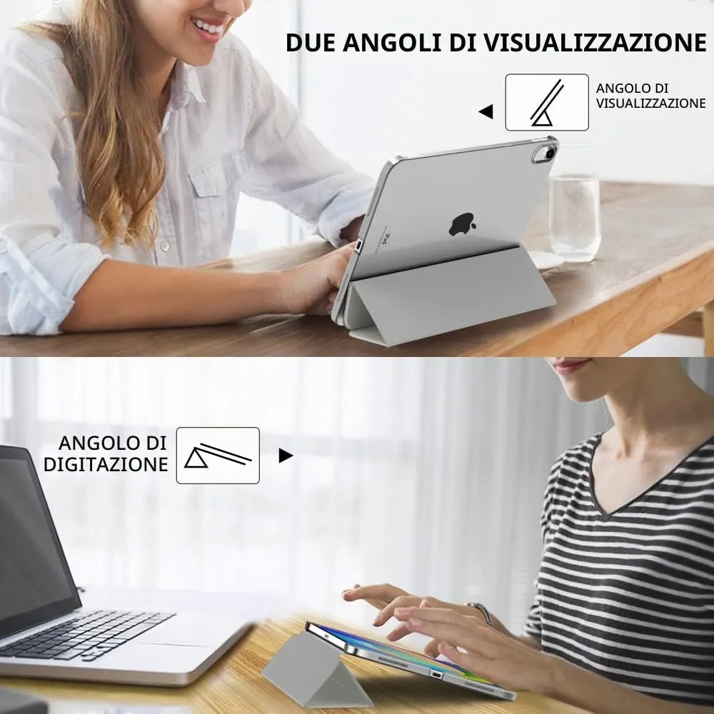 MoKo Cover per iPad 11a Gen 2025 / iPad 10a Gen 2022, Argento - immagine 5