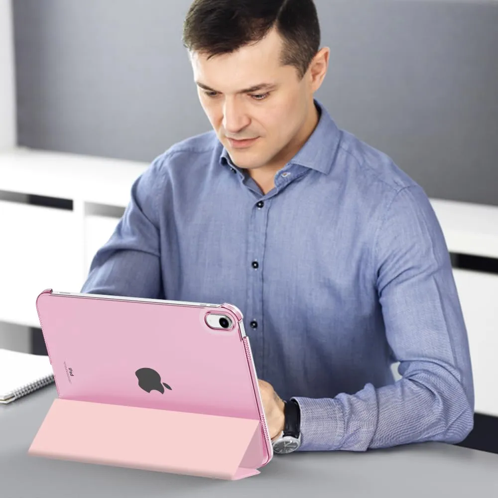 MoKo Custodia per iPad 11a Gen 2025 (A16) e iPad 10a Gen 2022, Bouquet Rosa - immagine 8