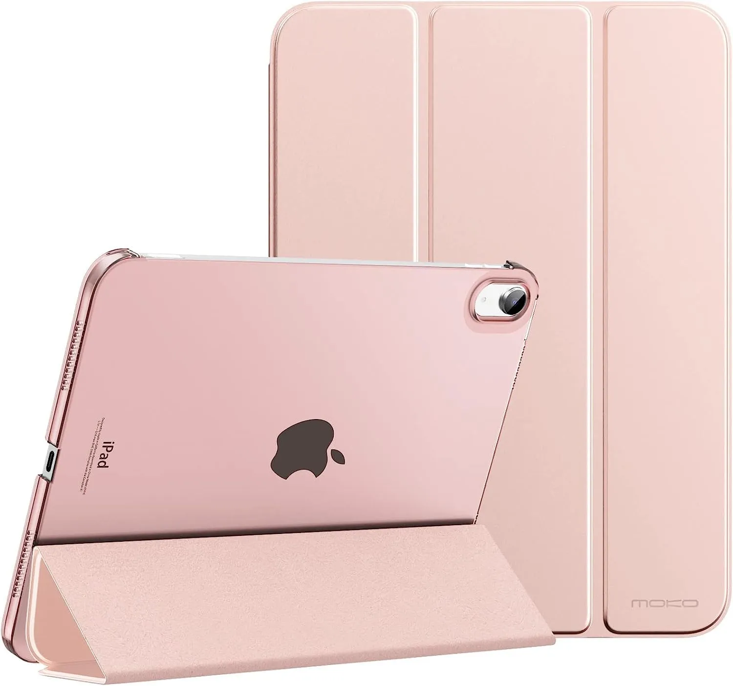 MoKo Custodia per iPad 10ª generazione 2022 10.9", Policarbonato Traslucido, Oro - immagine 1