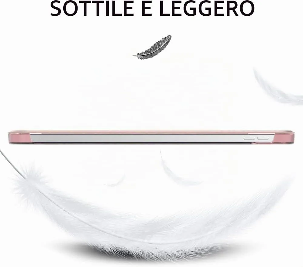 MoKo Custodia per iPad 10ª generazione 2022 10.9", Policarbonato Traslucido, Oro - immagine 7