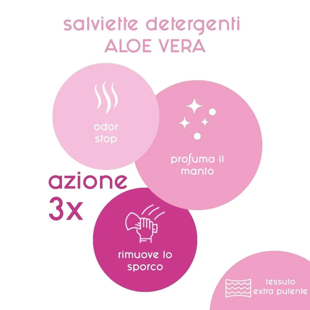 Inodorina Salviette per Cani e Gatti Everyday Aloe Vera, 110 Pezzi - immagine 2