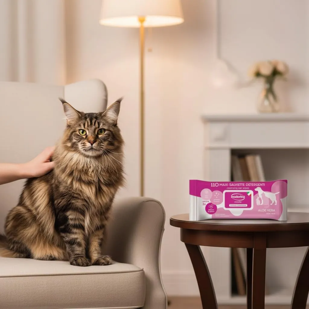 Inodorina Salviette per Cani e Gatti Everyday Aloe Vera, 110 Pezzi - immagine 7