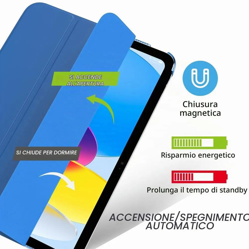 MoKo Custodia per iPad 11a Gen 2025 / iPad 10a Gen 2022, Blu cobalto - immagine 4