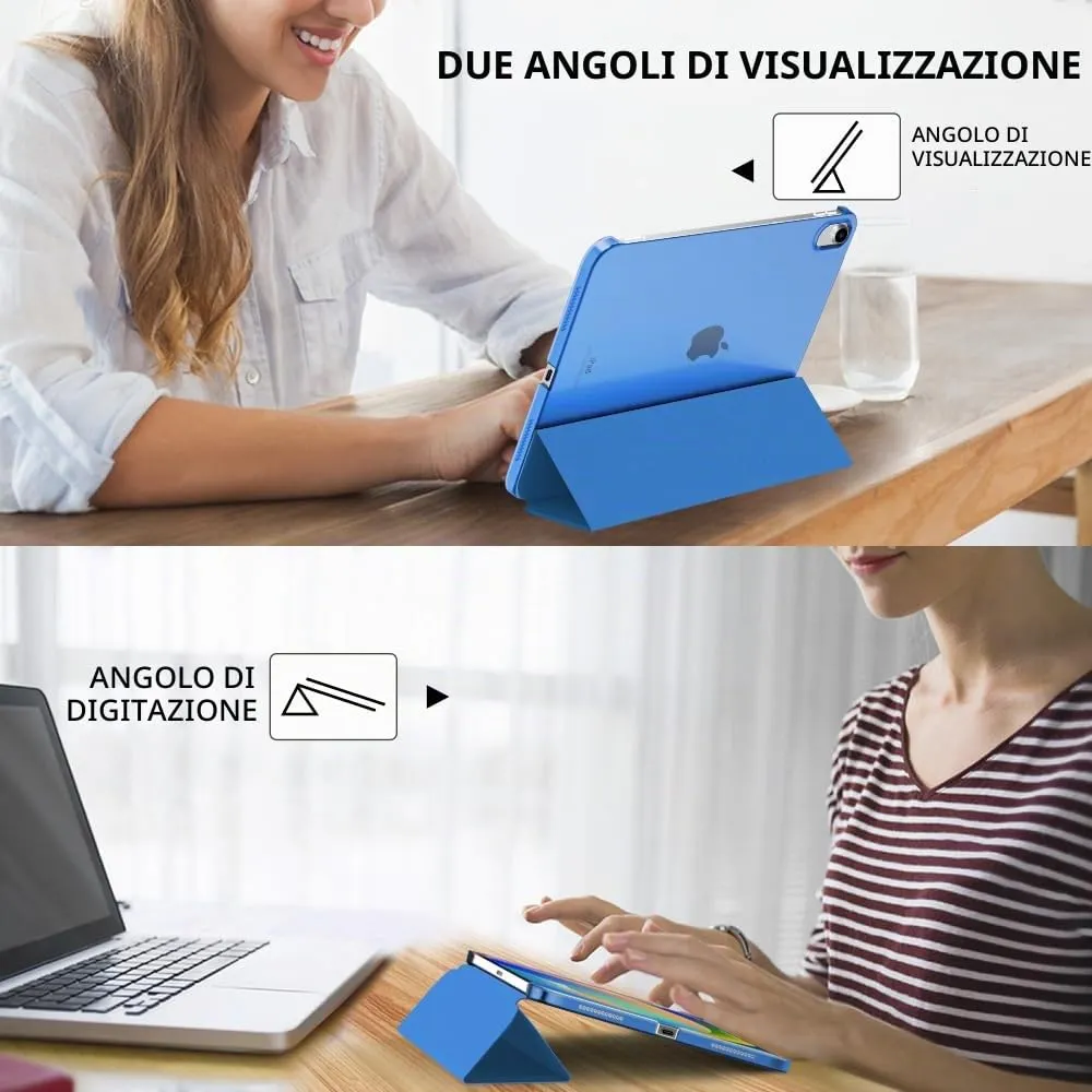 MoKo Custodia per iPad 11a Gen 2025 / iPad 10a Gen 2022, Blu cobalto - immagine 5