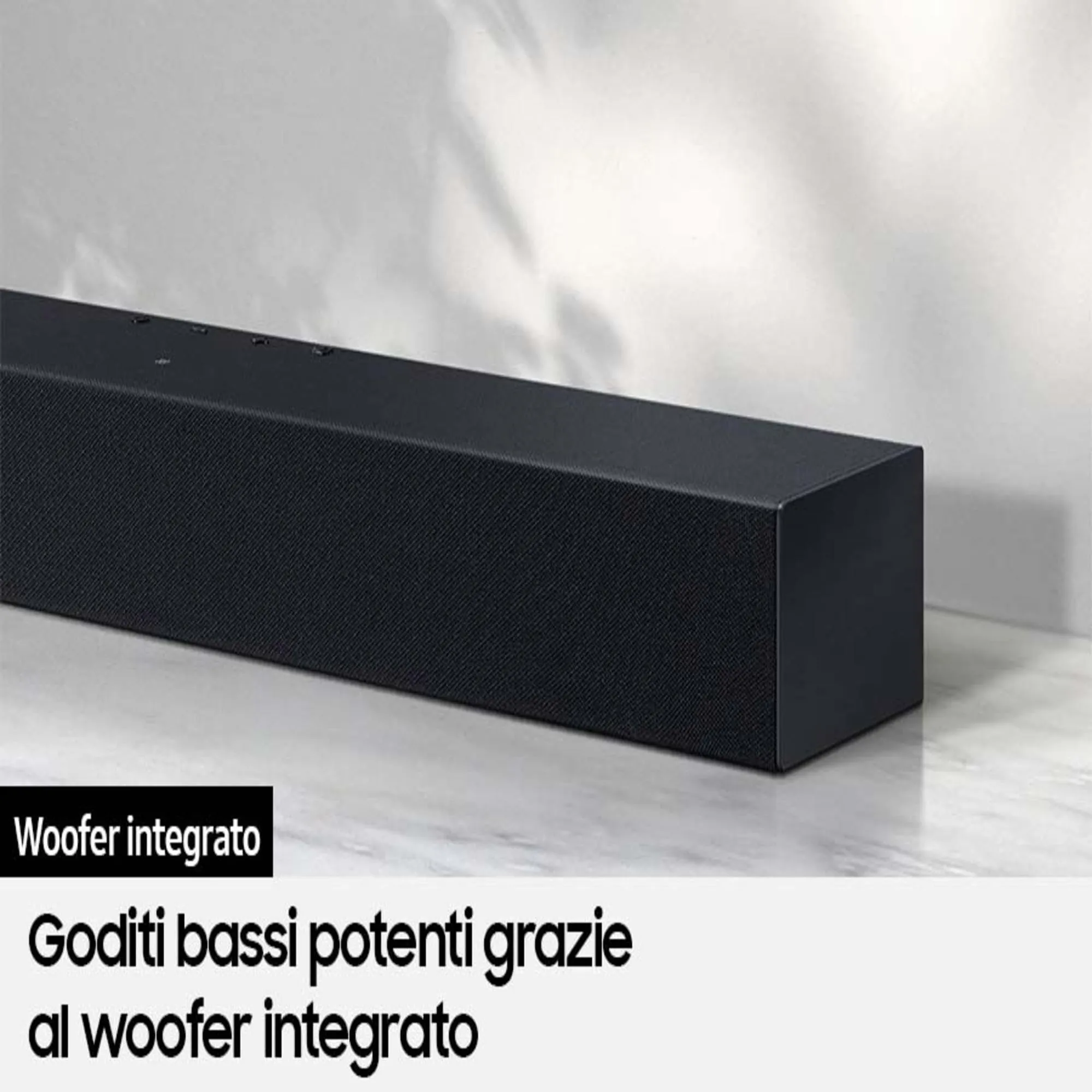 Samsung HW-C400/ZF Serie C Soundbar, 2.0 Channel with Integrated Woofer, Black 2023 - immagine 3