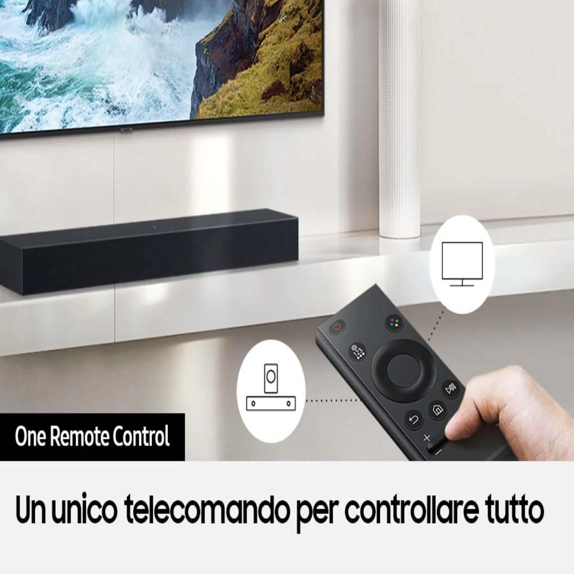 Samsung HW-C400/ZF Serie C Soundbar, 2.0 Channel with Integrated Woofer, Black 2023 - immagine 4