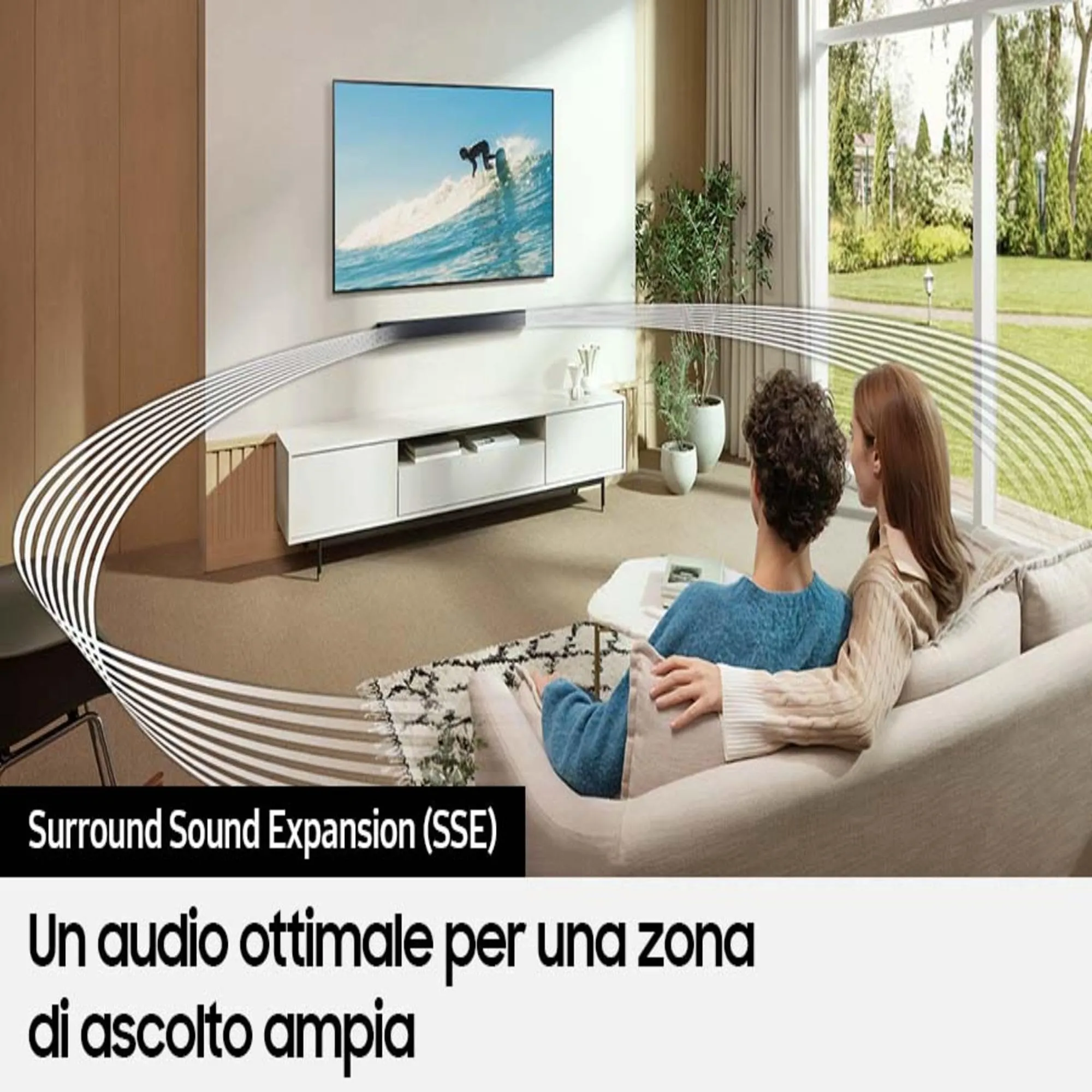 Samsung HW-C400/ZF Serie C Soundbar, 2.0 Channel with Integrated Woofer, Black 2023 - immagine 5