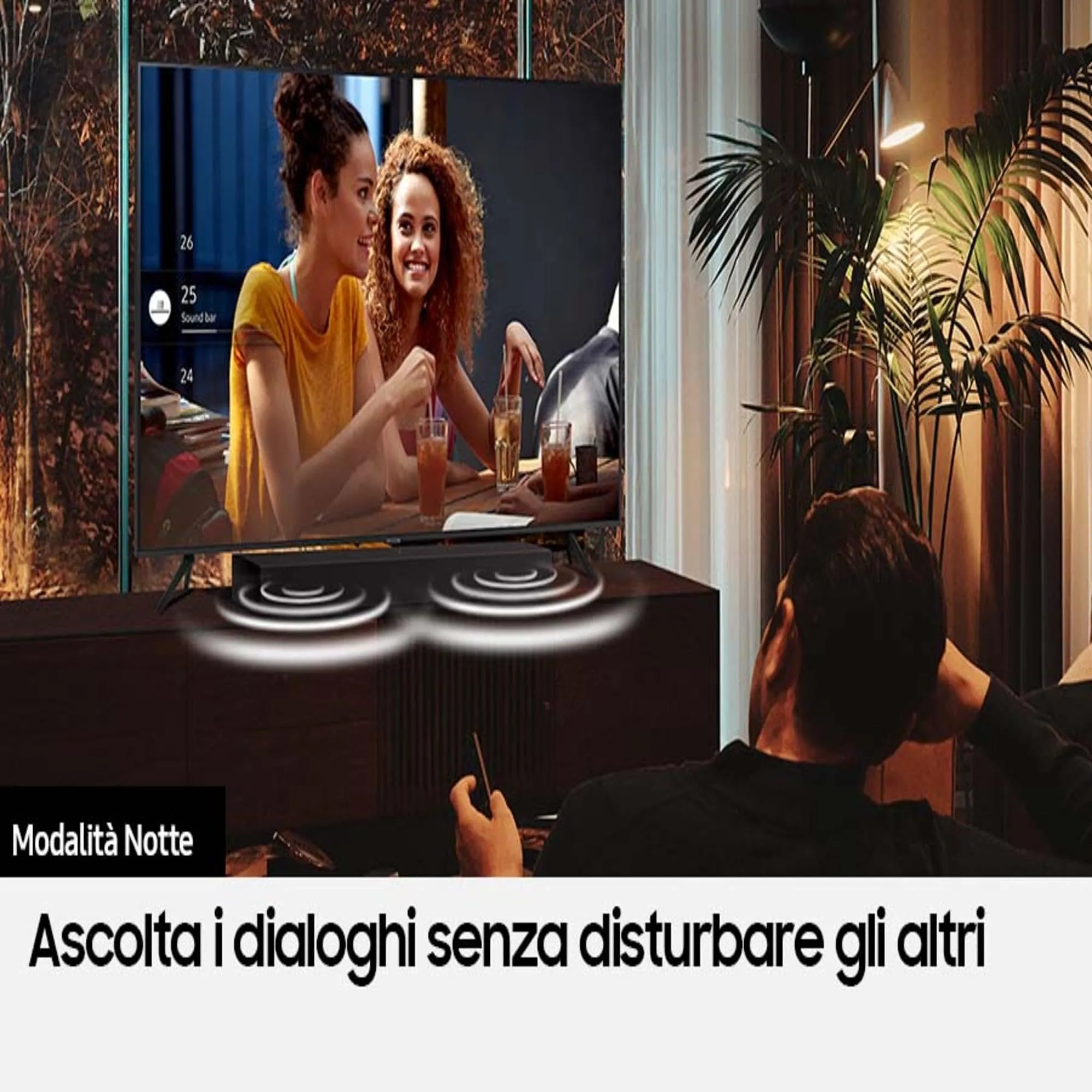 Samsung HW-C400/ZF Serie C Soundbar, 2.0 Channel with Integrated Woofer, Black 2023 - immagine 7