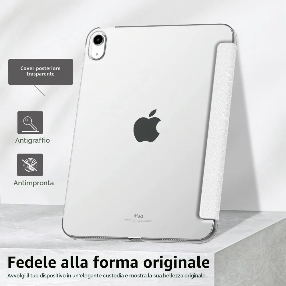 MoKo Cover for iPad 11th Gen 2025 / iPad 10th Gen 2022, Bianco - immagine 6