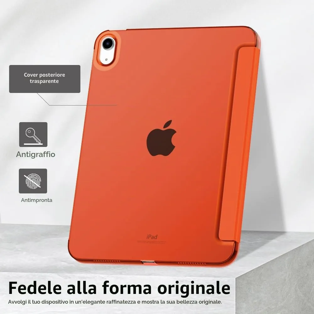 MoKo Custodia per iPad 11ª Gen 2025 e iPad 10ª Gen 2022, Arancione - immagine 6