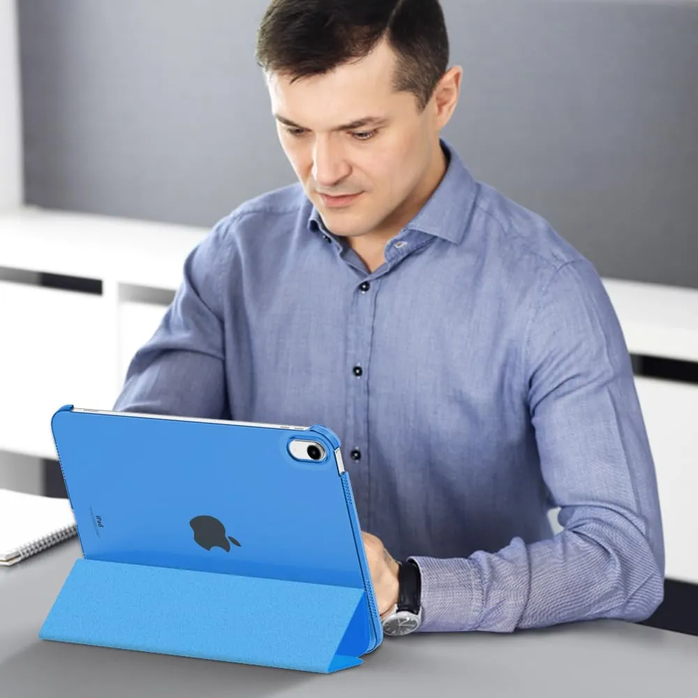 MoKo Cover for iPad 11th Gen 2025 and iPad 10th Gen 2022, Onda Blu - immagine 8