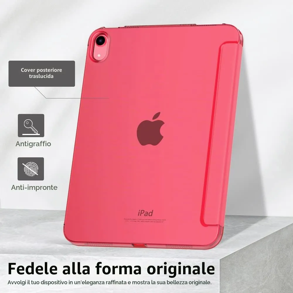 MoKo Custodia per iPad 11ª Gen 2025 (A16) / iPad 10ª Gen 2022, Anguria Rossa - immagine 6