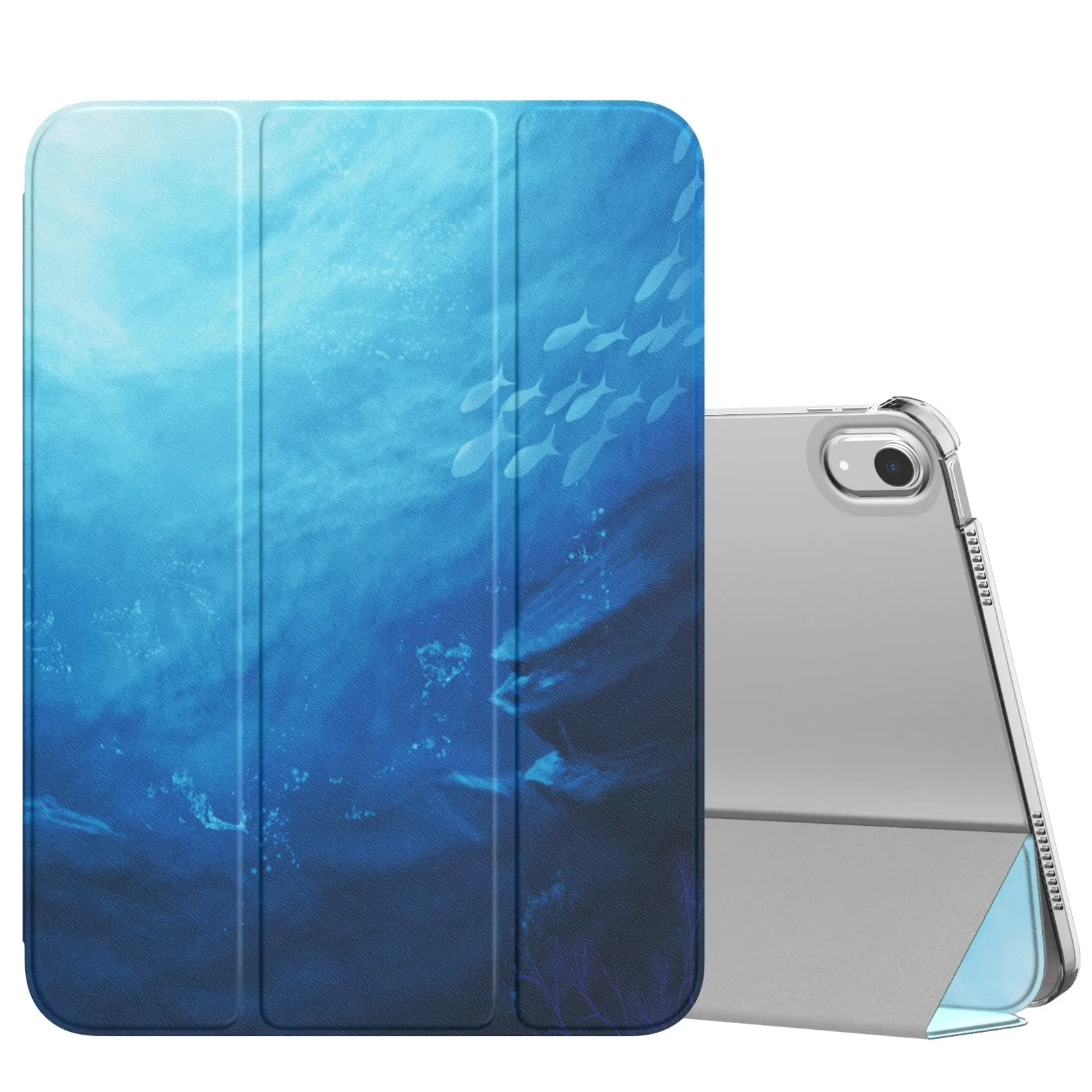 MoKo Custodia per iPad 11a Gen 2025 / iPad 10a Gen 2022, Oceano - immagine 1