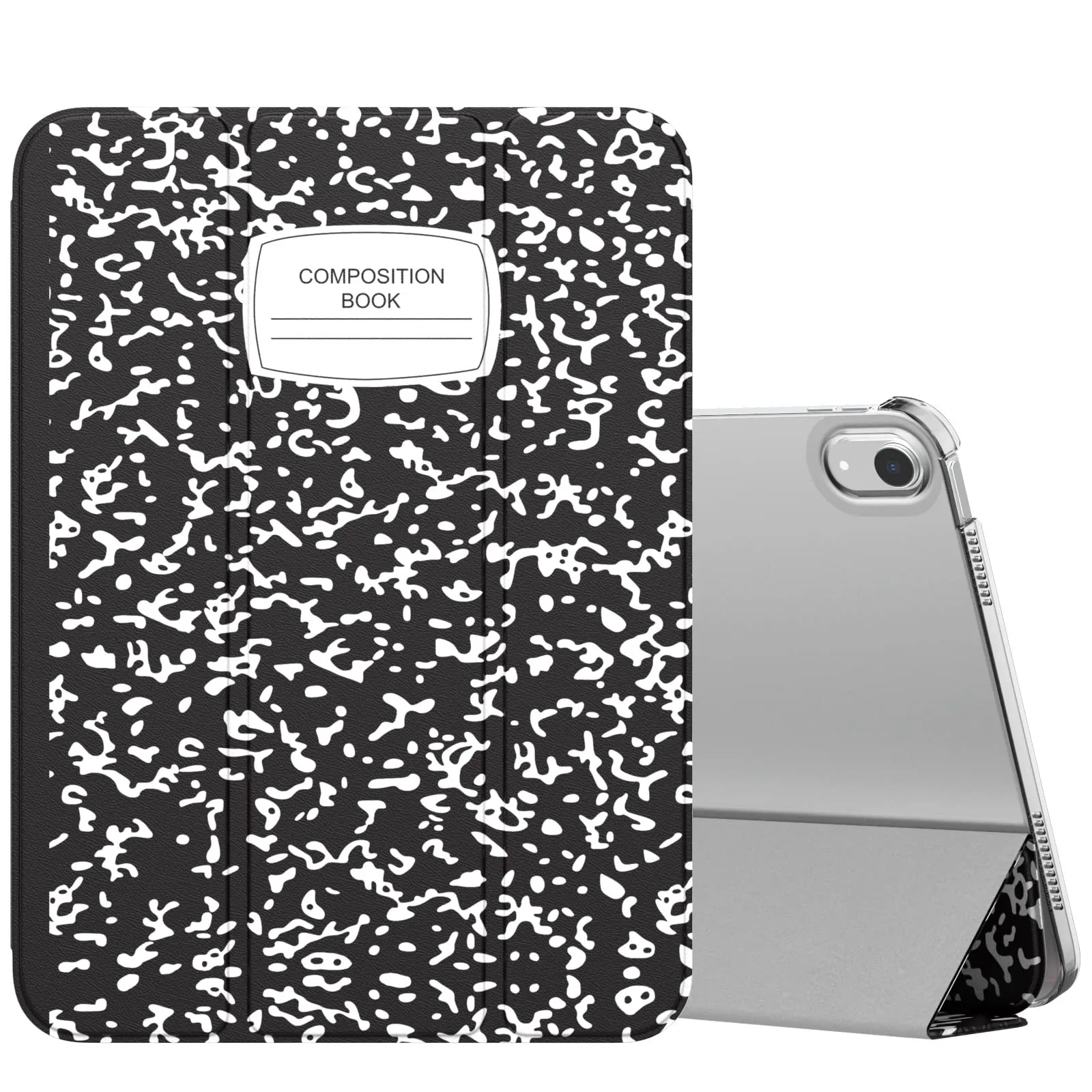 MoKo Custodia per iPad 11a Gen 2025 / iPad 10a Gen 2022, Quaderno Nero - immagine 1
