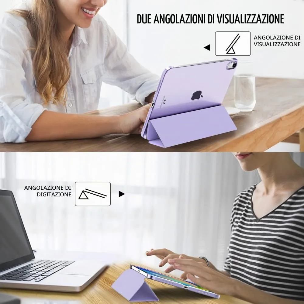 MoKo Custodia per iPad 11a Gen 2025 e iPad 10a Gen 2022, Viola Lilla - immagine 5