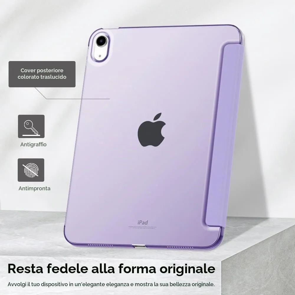 MoKo Custodia per iPad 11a Gen 2025 e iPad 10a Gen 2022, Viola Lilla - immagine 6